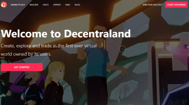 Decentraland Nettside