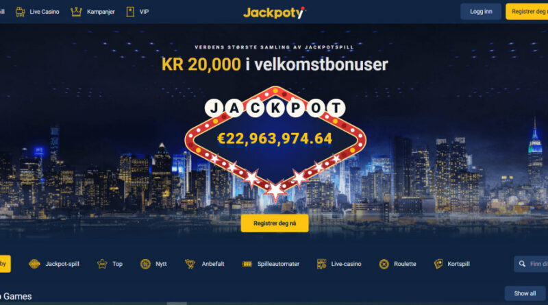 Lobby av jackpoty