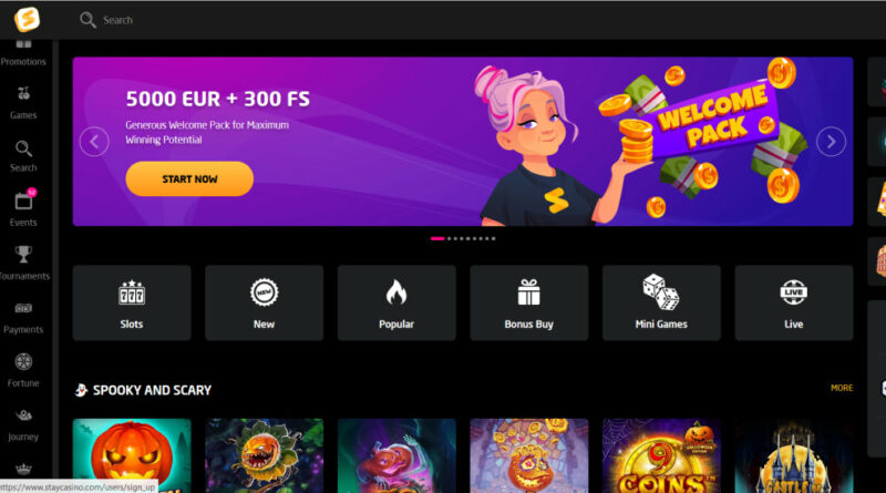 Lobby av StayCasino
