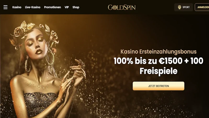 Lobby av Goldspin Casino