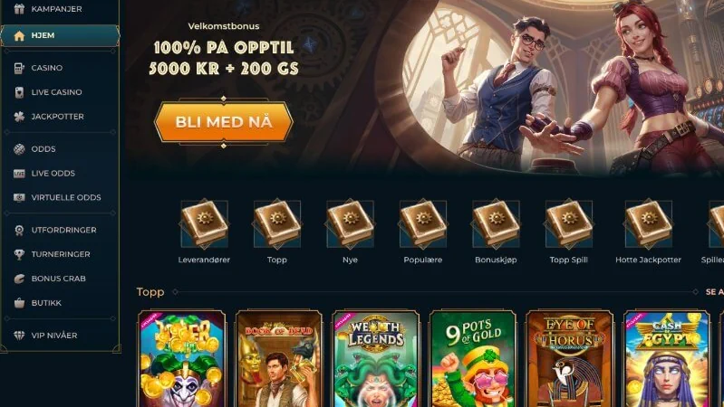 Lobby av Monsterwin Casino