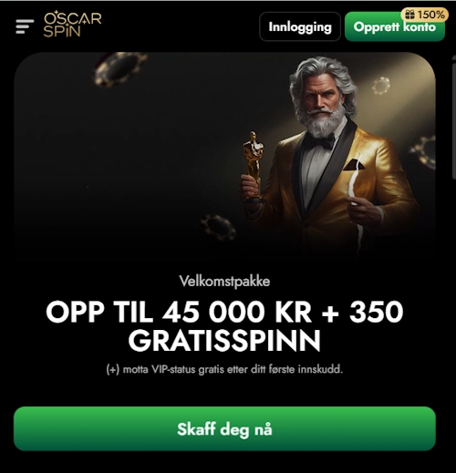 Bonus av Oscarspin Casino