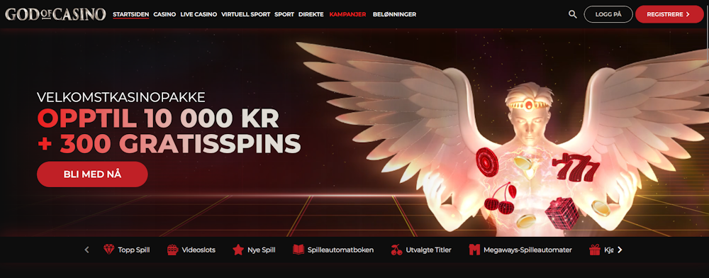 Lobby av God of Casino