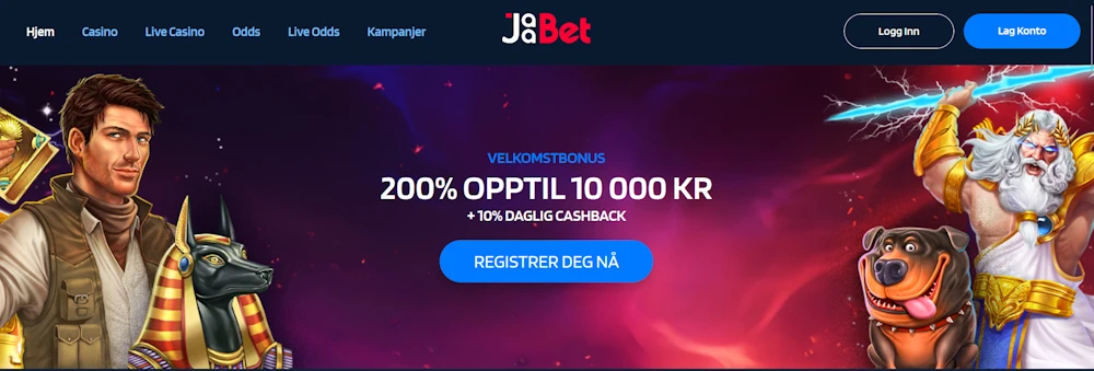 Lobby av Jaabet Casino