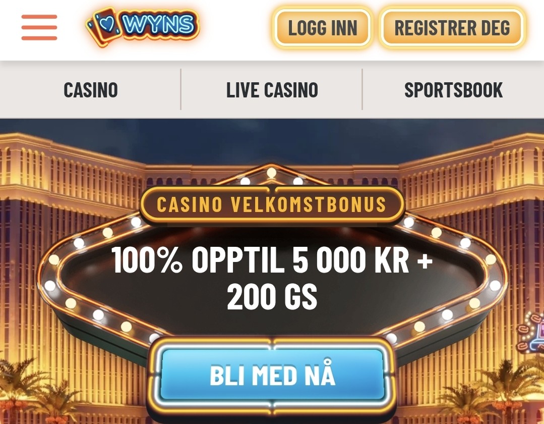 bonus av Wyns casino